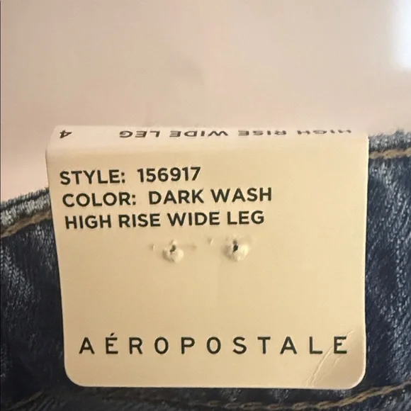Aeropostale Relaxed Fit Dark Blue Jeans - Picture 5 of 13
